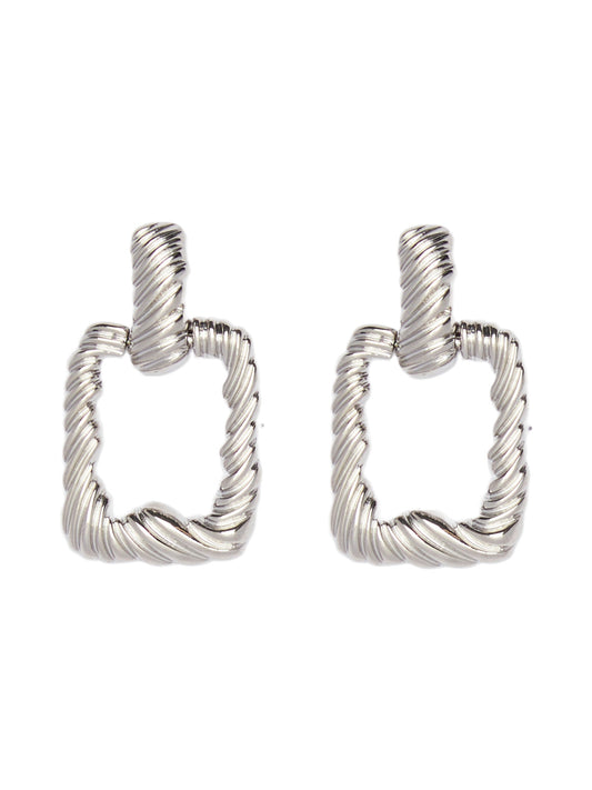 PCBUFFER Earrings - Silver Colour